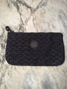 Kipling Charcoal Patterned Zip Pouch